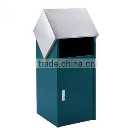Outdoor Segregated Metal Color Eco-friendly Waste Bin/Garbage Bin/Rubbish Bin