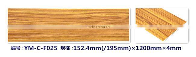 Indoor Wood Grain Click Planks rubber Flooring