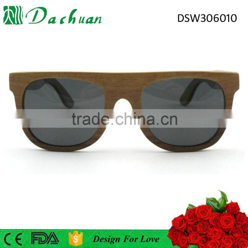 Good sale unisex style high quality 100% natural wood sunglasses polarized UV400