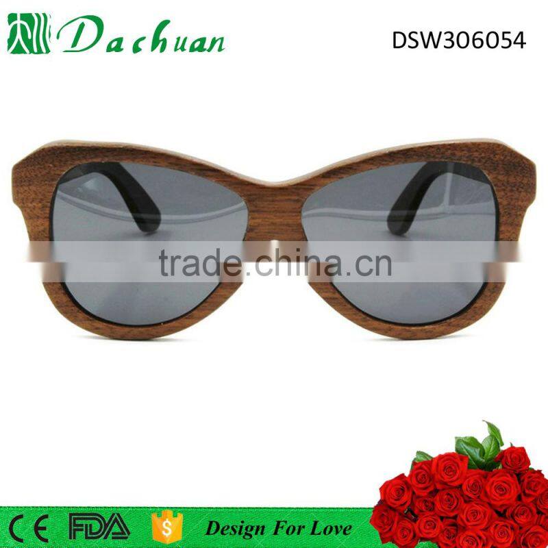 2016 newest designer Germany quality acetate wood sunglasses UV400