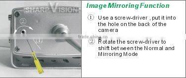 7" Digital car reversing camera system with touch buttons