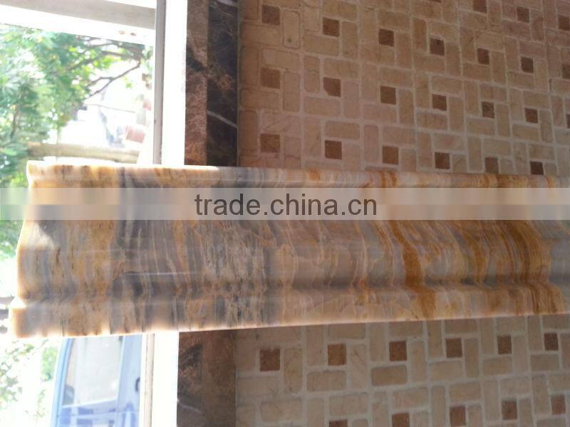 marble stone chair rail moulding