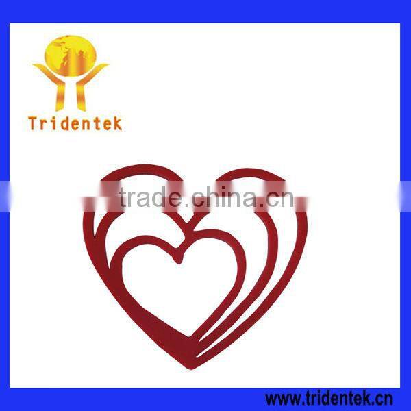 Eco-friendly Used Poker Table Heart Shape Silicone Placemat