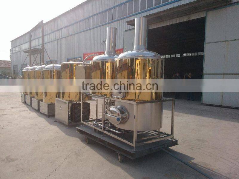 steam heating microbrewery 1000l with 304 stainless steel 2000l conical fermenter