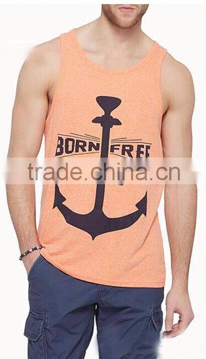 Daijun OEM china factory wholesale 100% cotton men gym tank top