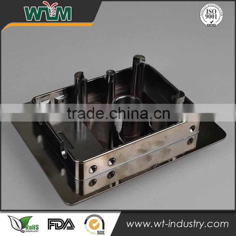Aluminum gravity die casting for electroplate coffee machine base