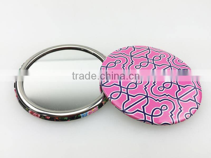 Small cheap tin mirror compact for promotion gifts