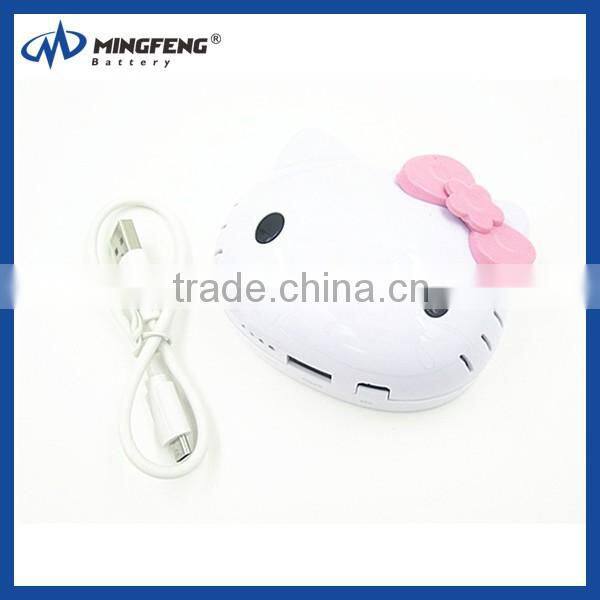 power bank 8000mah with hello kitty shape cartoon design