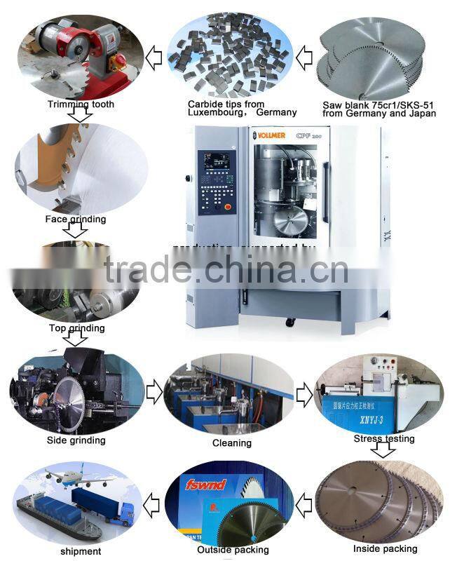 fswnd long cutting life tct circular saw blade for cutting MDF