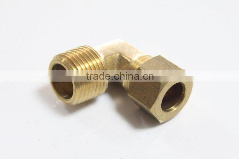 Brass 90 degree Ferrule Male Elbow