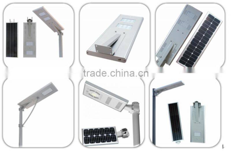 12w IP65 outdoor lighting integrated street solar led light with motion sensor