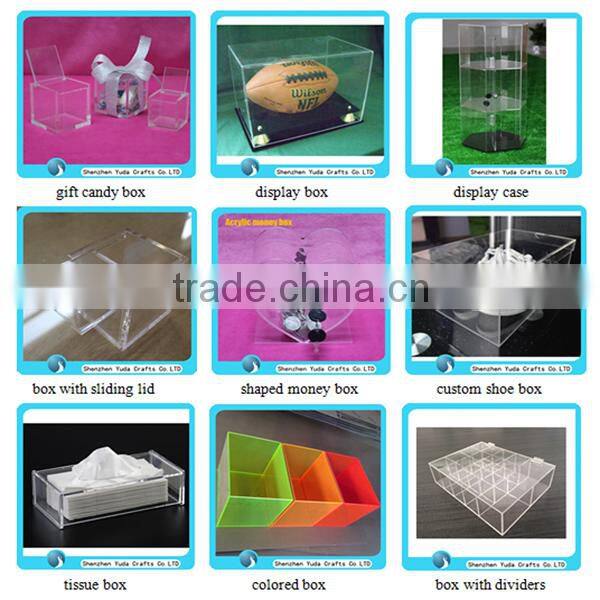 square clear bug magnifying plastic box, wholesale magnifier box for scientific use