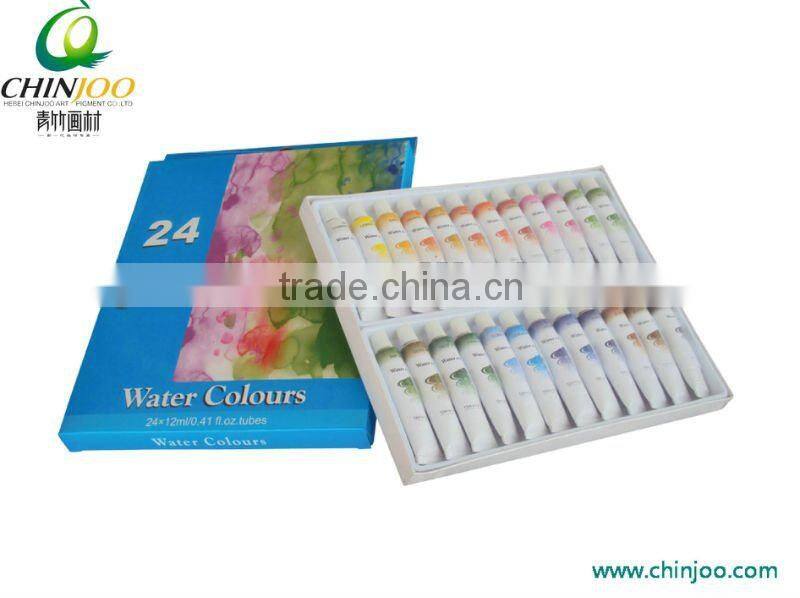 24 colors 12ml top class water colours