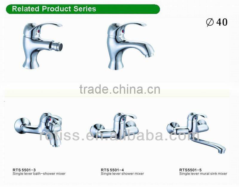 high quality brass faucet RTS5573-6 single lever sink mixer