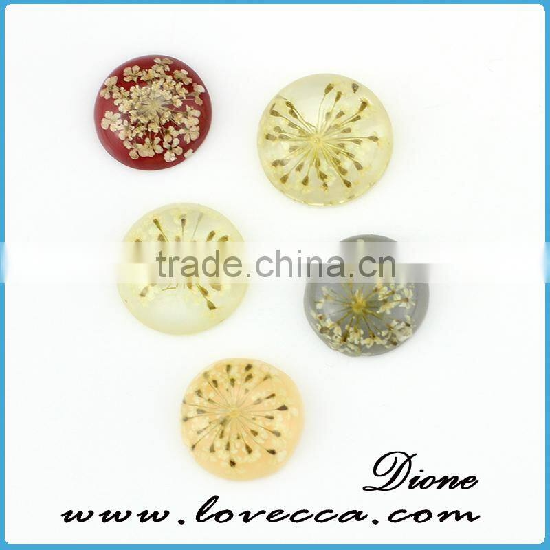 2015 New arrival !!! High quality fashion new design Flower Adjustable Resin Ring, Four leaf clover Resin Cabochon for ring