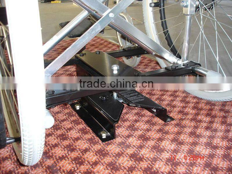 Wheelchair docking system for disabled safety wheelchair restranit system