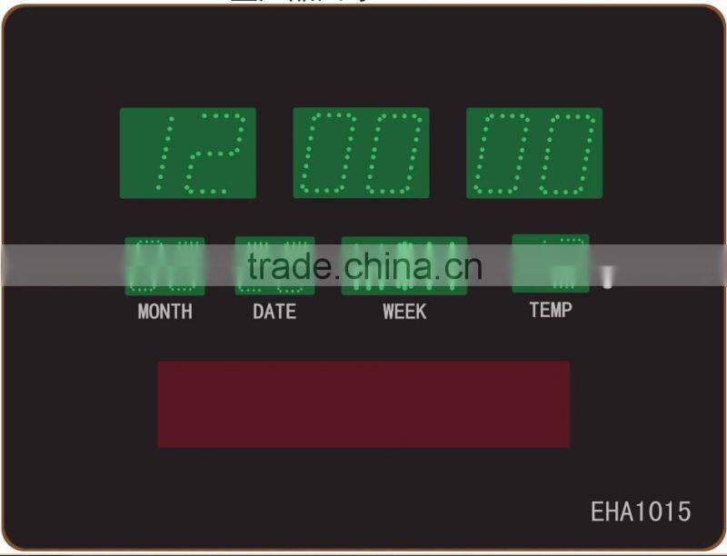 LED digital clock and calendar clcok with temperature