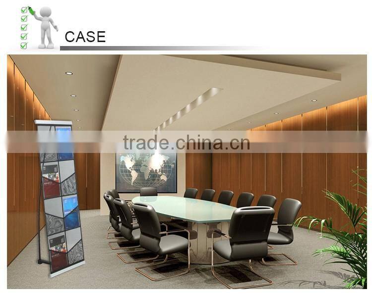 Protable double sides net type brochure shelf stand for magazine
