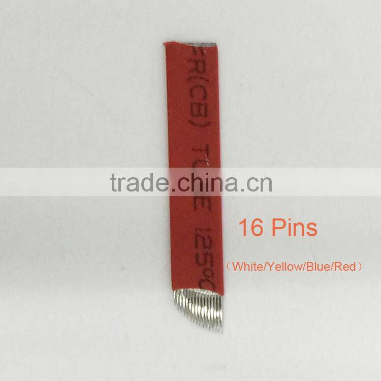 16 Prong Factory Direct Sale Microblading Good Quality PMU Tattoo Manual PenMicroblading Needle Most Popular Microblading Needle