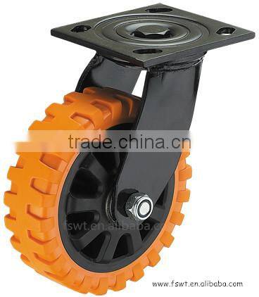 6 Inch Outdoor Scaffolding Swivel Brake Industrial PU Caster