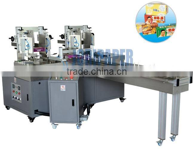 Two Outputs High Speed ALL Sizes Semi-Automatic Carton Paper Box Packing and Sealing Machine