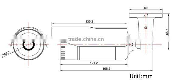 LS VISION h.264 network small ir-bullet security camera 5mp megapixel ti ip camera