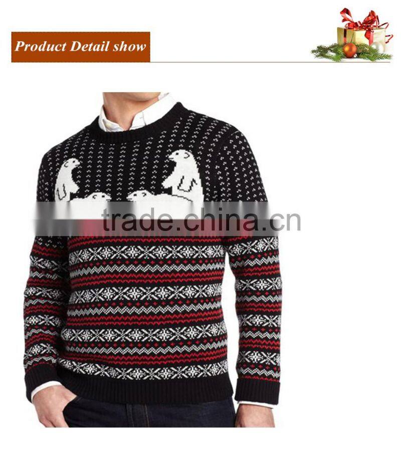 16FZCS11 knitted christmas sweater ugly christmas pullover