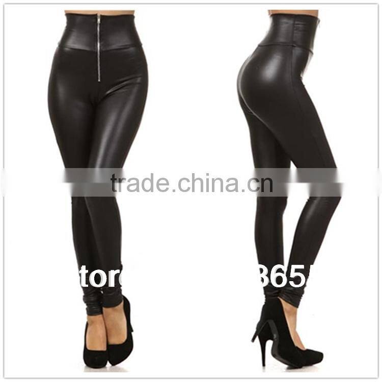 Leather Leggings for women Lady leggins pants New sexy Fashion 2014 wholesale