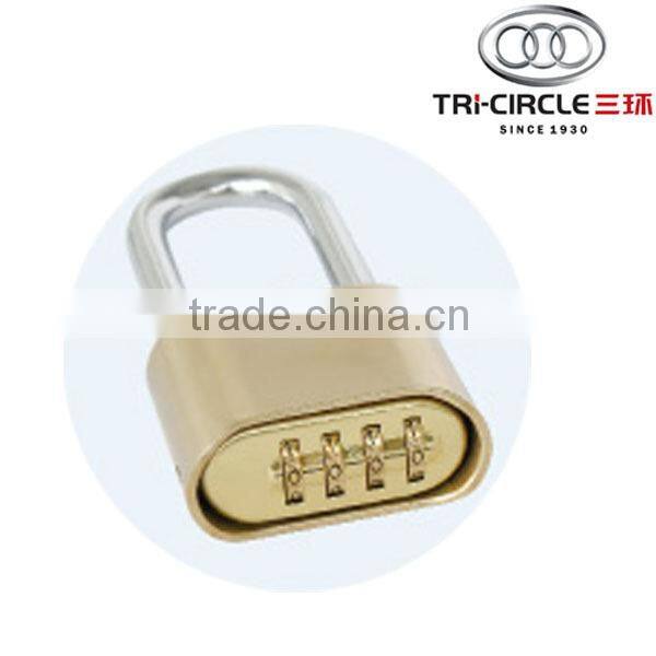 High Quality Tri-Circle Brass Combination Padlock TC-D5202