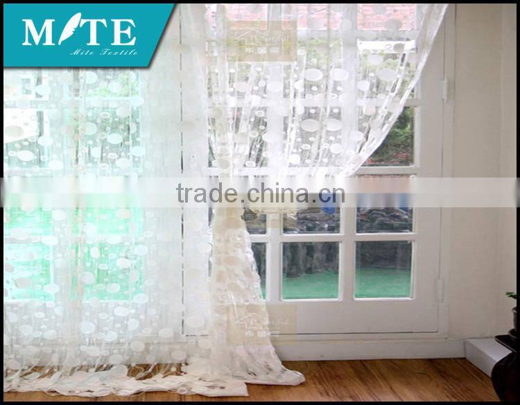 100% polyester fashion plain crystal sheer voile curtains,crystal sheer voile fabric