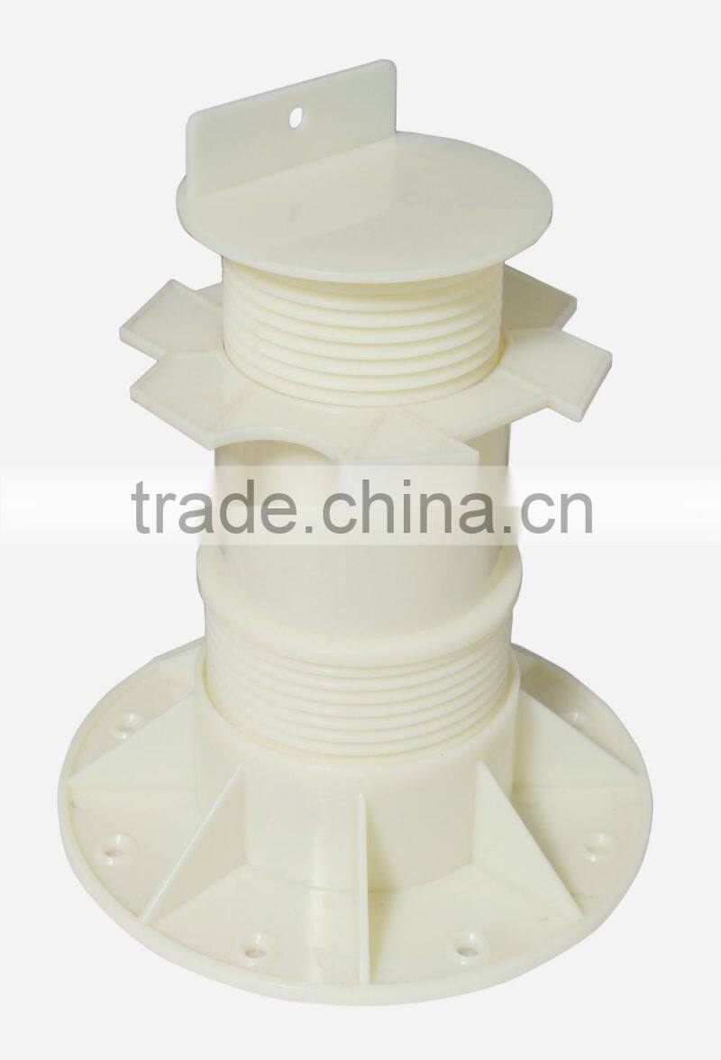 adjustable plastic pedestal deck support for decking/tiles