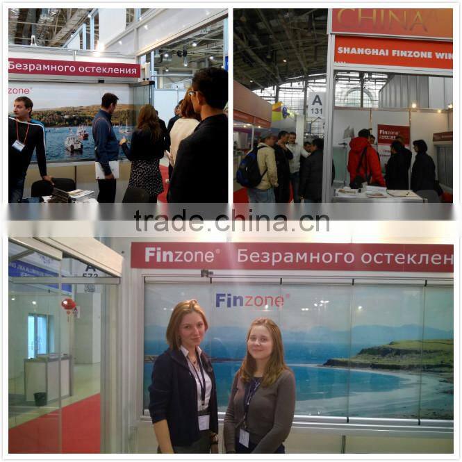 Country of Origin frameless folding door from China mainland