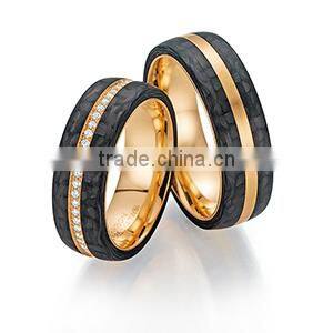 Black titanium plated unique design ring for men