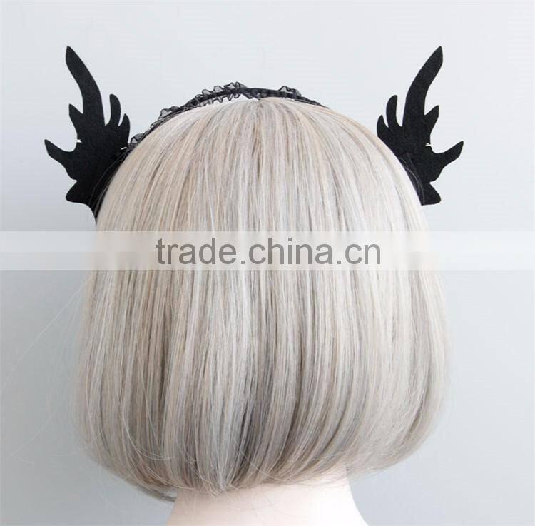 MYLOVE black elfin double ear hair hoop cos accessory