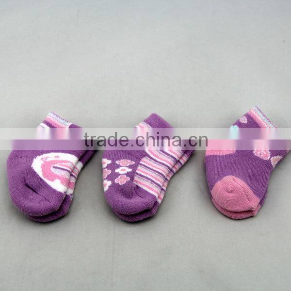 GSBT-01 High quality cotton full terry new born cute socks