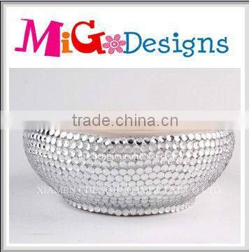 Wholesale Direct Factory Produce OEM Decor Art Gift Crystal Pet Ceramic Bowl