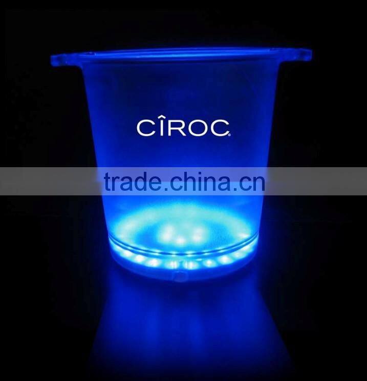 led lighted ice bucket used for party, wedding, outdoor party