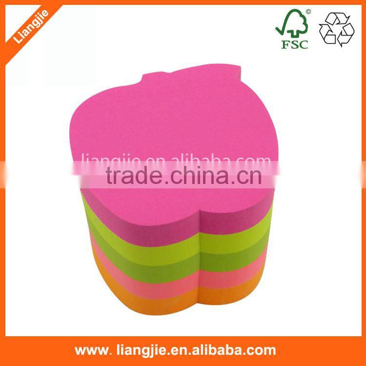 Customized shapes of die-cut butterfly shape sticky notepad