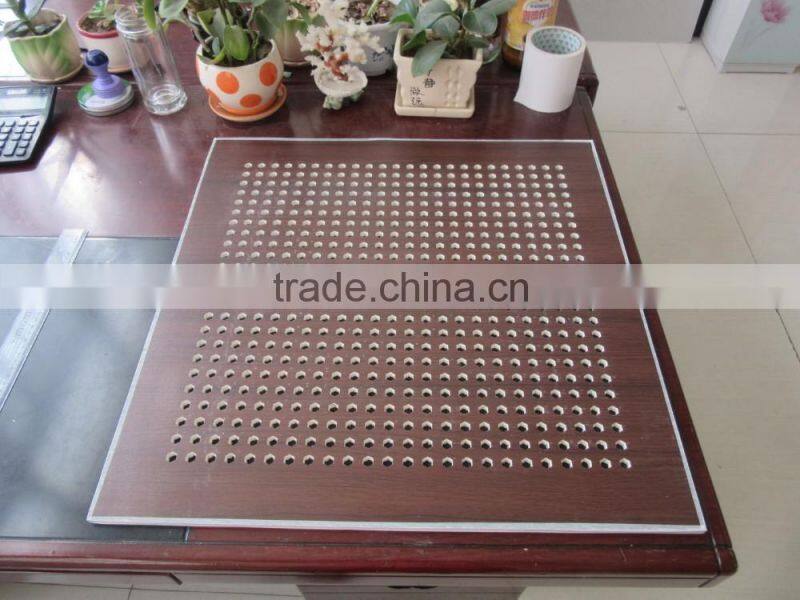 Manufacturer of pvc gypsum ceiling tiles / PVC gypsum ceiling tiles price / PVC punched gypsum ceiling tiles