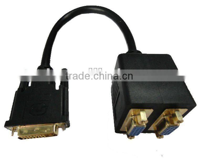 best selling gold plated dvi to scart dvi to rca cable splitter