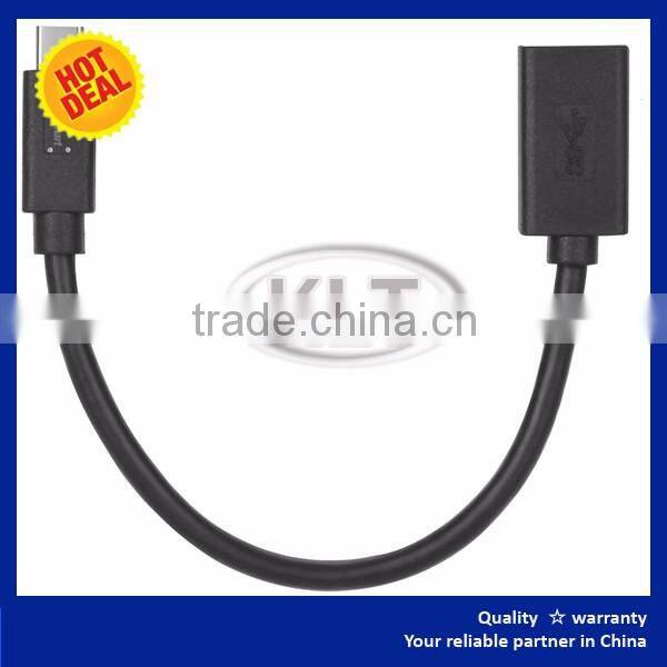 Type-C Male to USB 3.0 Type A Female Adapter OTG Data Cable For Macbook Black