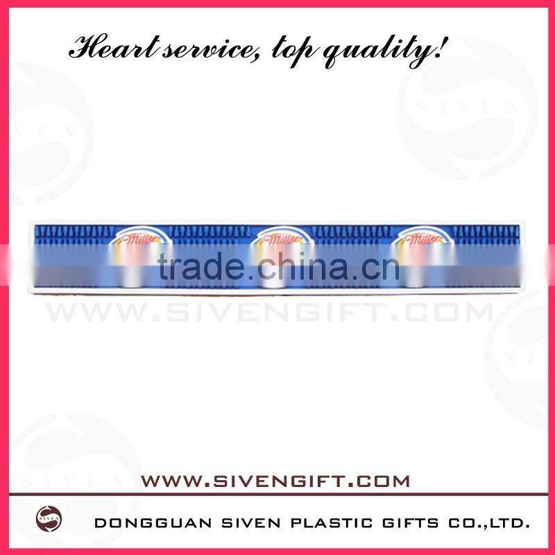 New 2D soft pvc custom soft bar mat for beer promotion