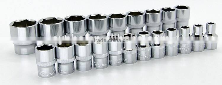 28 Pieces 12.5mm Series Hand Sleeve Tools Kit With Portable Case Socket Wrench Set