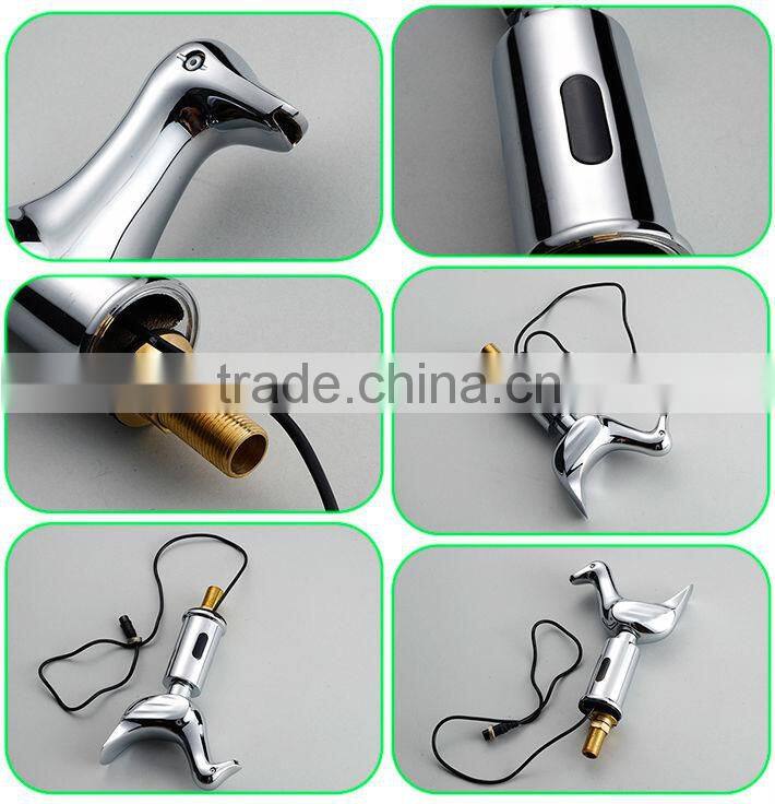 Single cold Bird/Duck Shape Automatic Sensor Faucet without hand Wash Basin Sensor Tap sink Faucet bathroom mixer