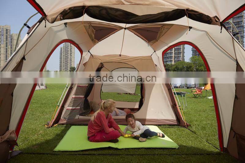 2016 new design waterproof 4-5 person camping tent