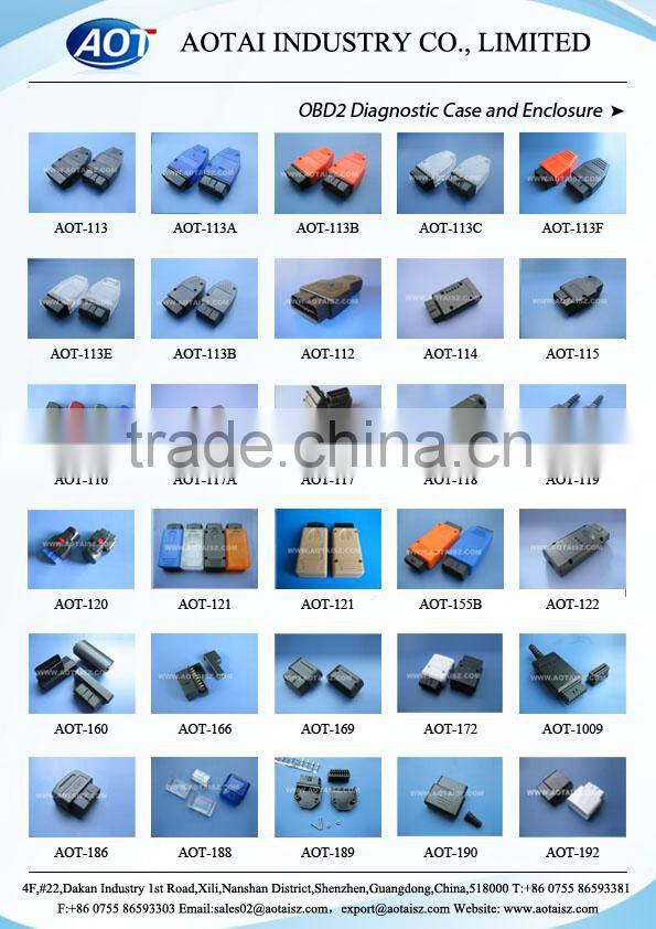 obdii plastic case obd2 enclosure