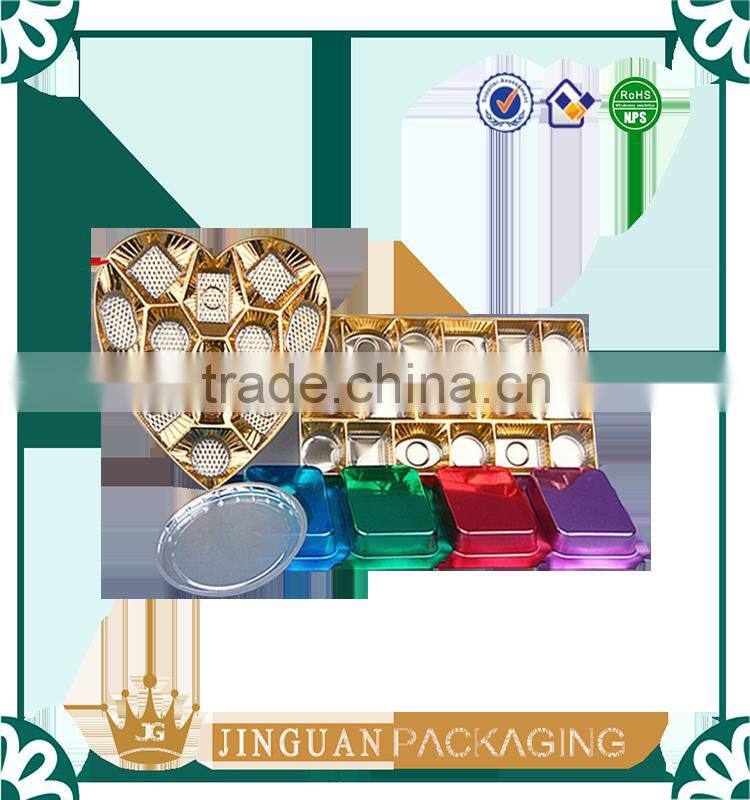 High quality golden blister tray for chocolate / cake / candy