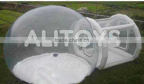 Durable inflatable transparent tent, clear inflatable lawn tent