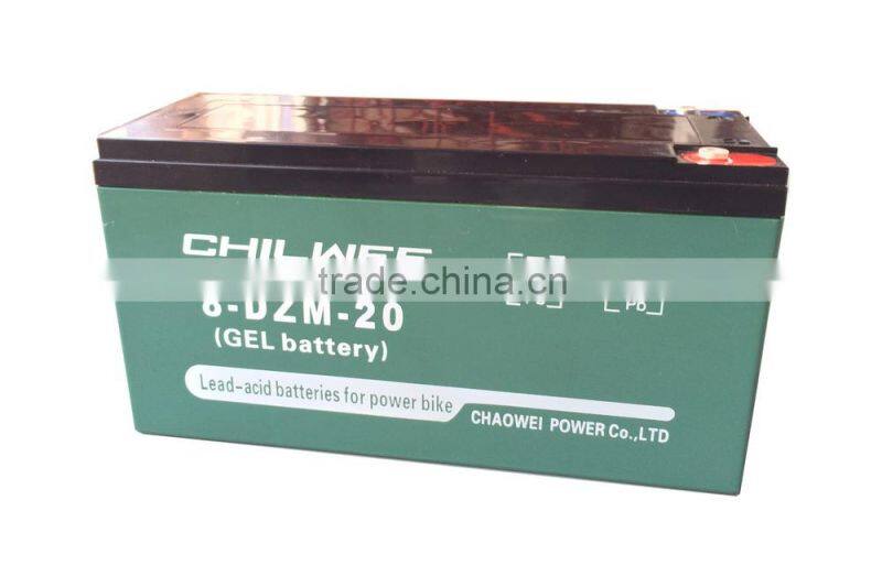 Maintenance Free (MF) Battery for bicycle, 16V 20Ah