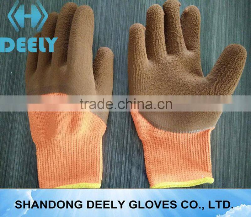 13G green nylon liner 1/2 latex foamed gloves /working glove/1/2 half coated gloves